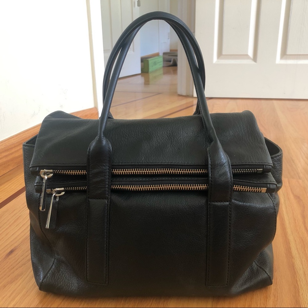 Michael Kors black leather bag
